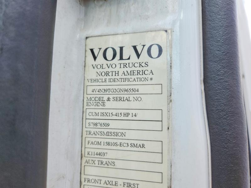 Aukcja sprzedaży 2016 Volvo Vnl, vin: 4V4N39TG2GN965504, numer aukcji: 65417356