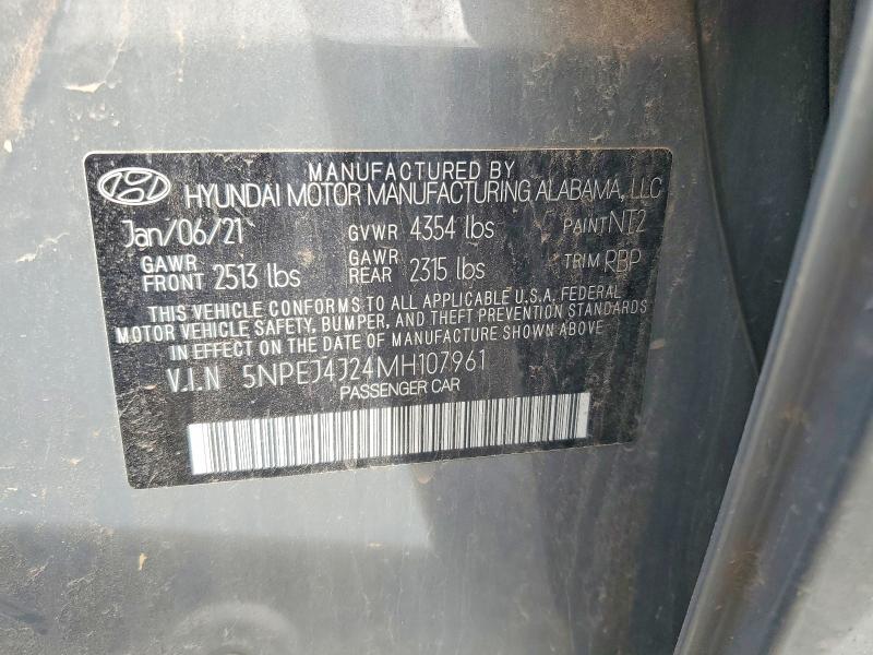 Продажа на аукционе авто 2021 Hyundai Sonata, vin: 5NPEJ4J24MH107961, номер лота: 69876926