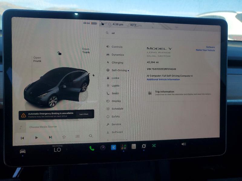 Продаж на аукціоні авто 2024 Tesla Model Y, vin: 7SAYGDEE2RF014249, номер лоту: 65955046
