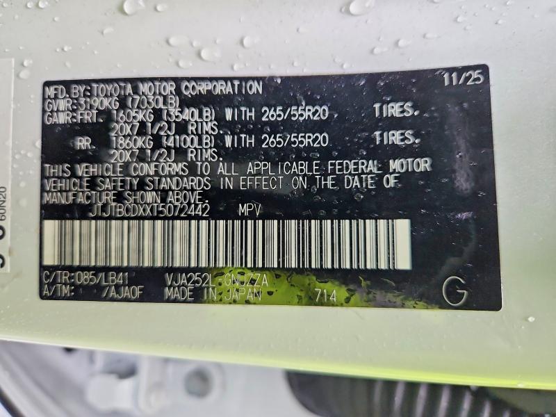 Продаж на аукціоні авто 2026 Lexus Gx 550, vin: JTJTBCDXXT5072442, номер лоту: 67517206