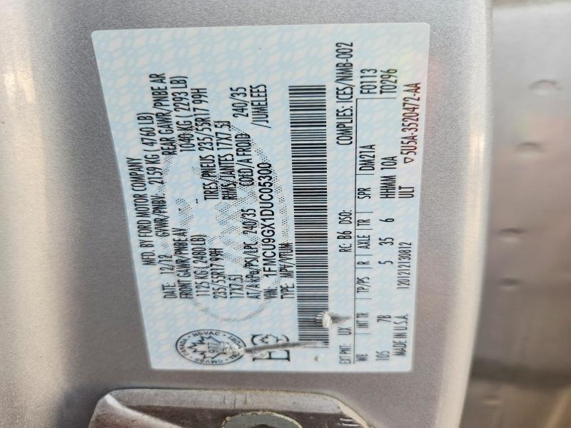 Aukcja sprzedaży 2013 Ford Escape, vin: 1FMCU9GX1DUC05300, numer aukcji: 69759516