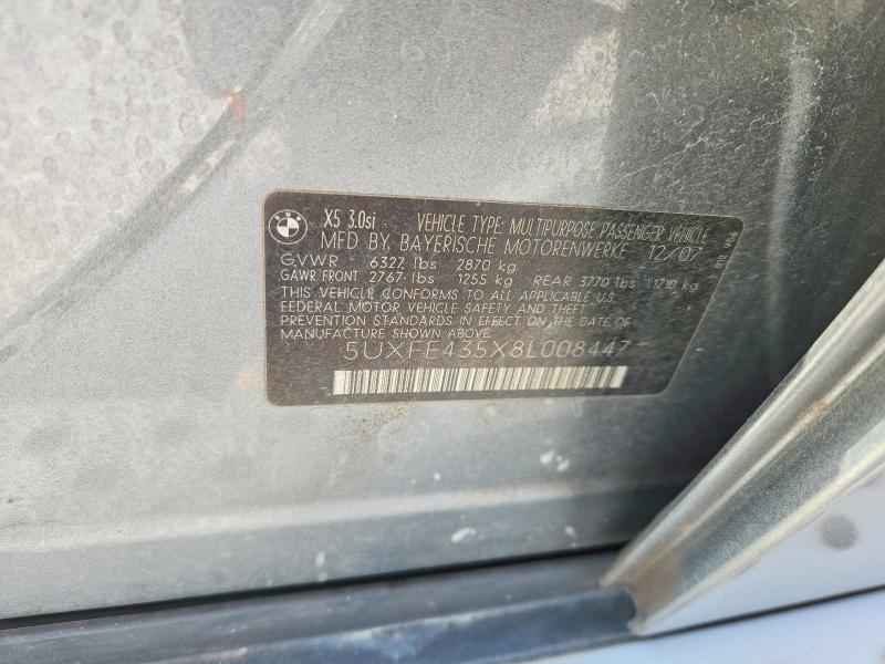 Продаж на аукціоні авто 2008 Bmw X5, vin: 5UXFE435X8L008447, номер лоту: 67464916