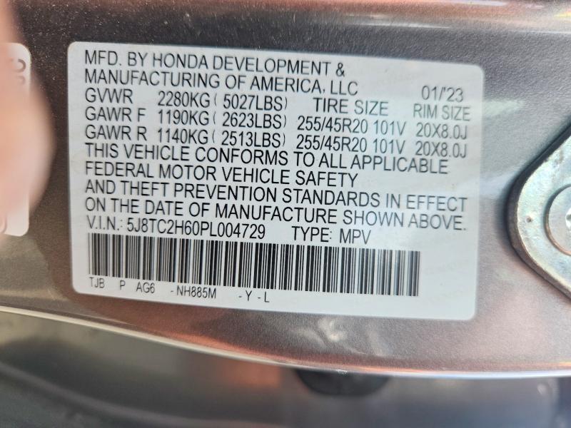 Aukcja sprzedaży 2023 Acura Rdx, vin: 5J8TC2H60PL004729, numer aukcji: 67727606