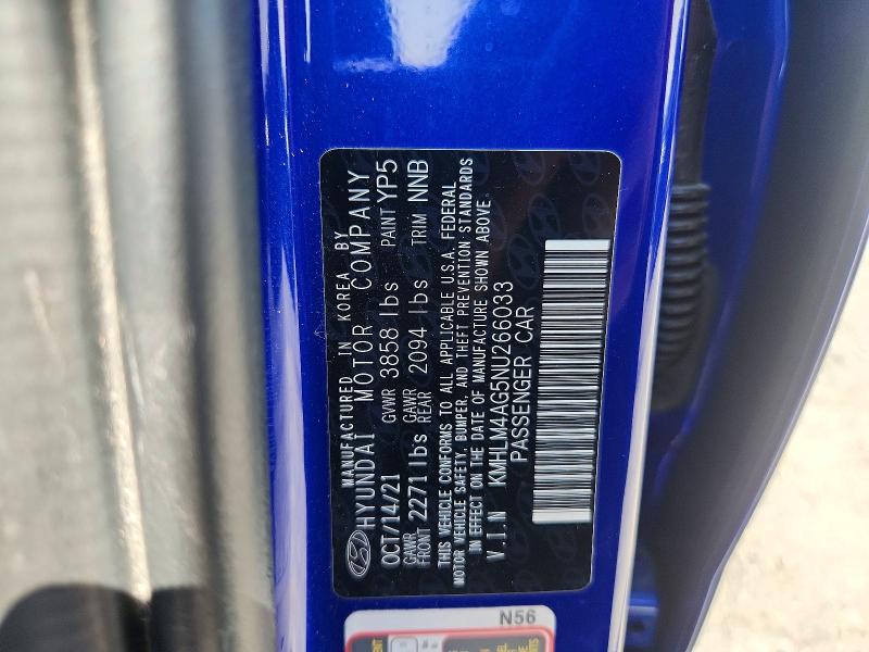 Aukcja sprzedaży 2022 Hyundai Elantra, vin: KMHLM4AG5NU266033, numer aukcji: 67564896