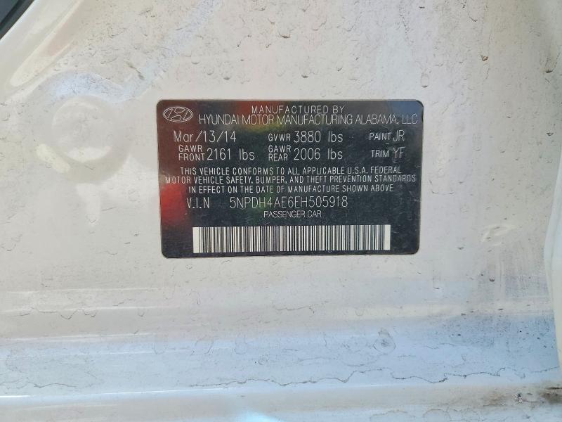 Aukcja sprzedaży 2014 Hyundai Elantra, vin: 5NPDH4AE6EH505918, numer aukcji: 67274696