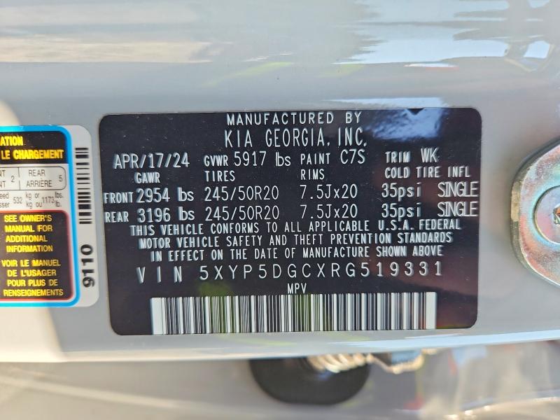 Продаж на аукціоні авто 2024 Kia Telluride, vin: 5XYP5DGCXRG519331, номер лоту: 67306126