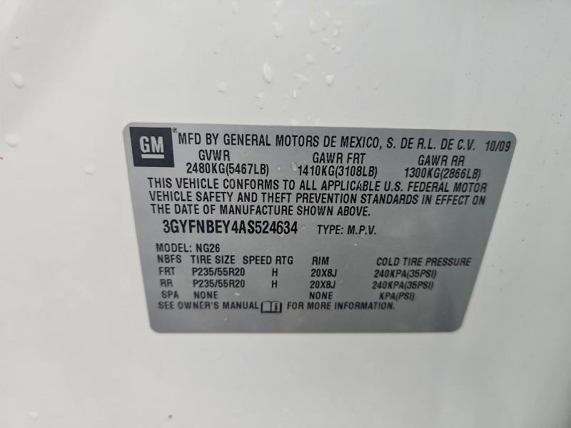 Продаж на аукціоні авто 2010 Cadillac Srx, vin: 3GYFNBEY4AS524634, номер лоту: 67827436