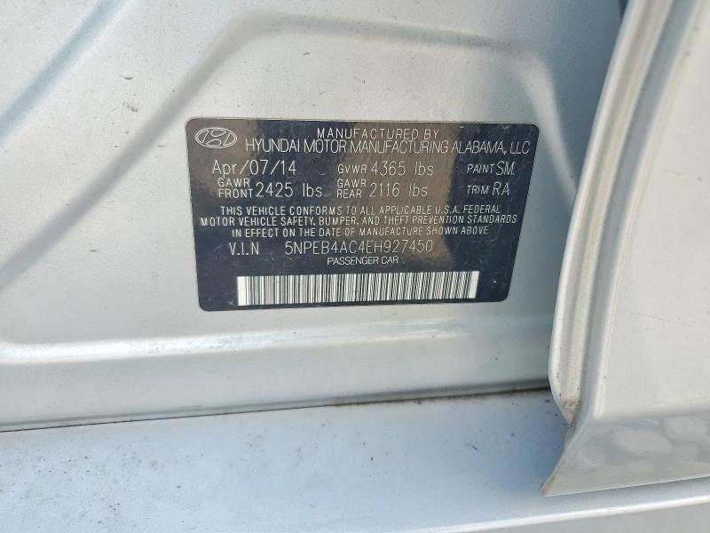 Aukcja sprzedaży 2014 Hyundai Sonata, vin: 5NPEB4AC4EH927450, numer aukcji: 66433236