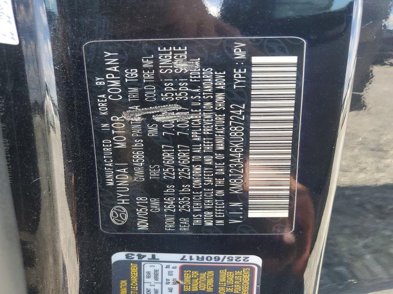 Aukcja sprzedaży 2019 Hyundai Tucson, vin: KM8J23A46KU887242, numer aukcji: 68334466