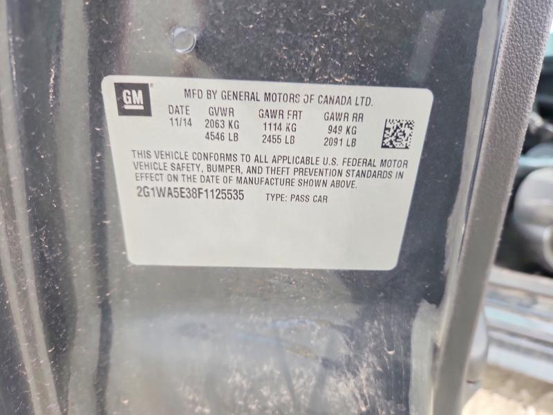 Aukcja sprzedaży 2015 Chevrolet Impala Limited, vin: 2G1WA5E38F1125535, numer aukcji: 70649906