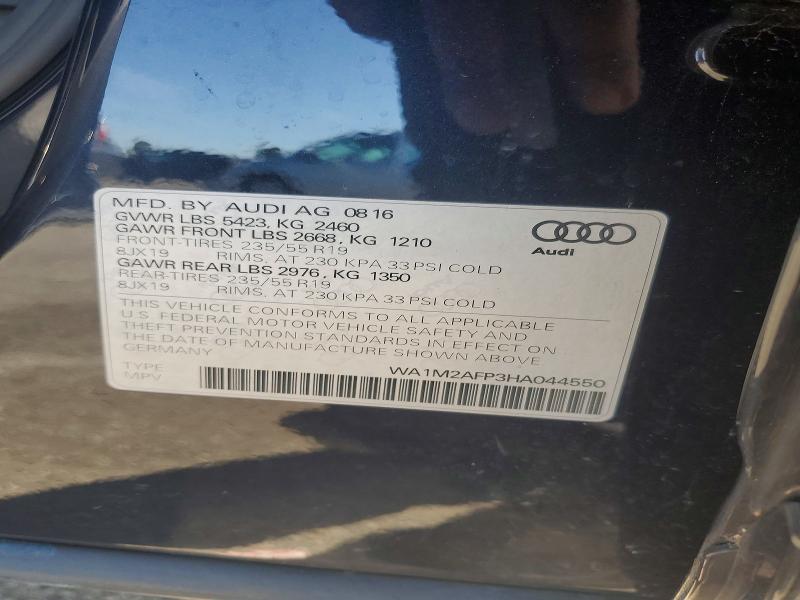 Aukcja sprzedaży 2017 Audi Q5, vin: WA1M2AFP3HA044550, numer aukcji: 67674316