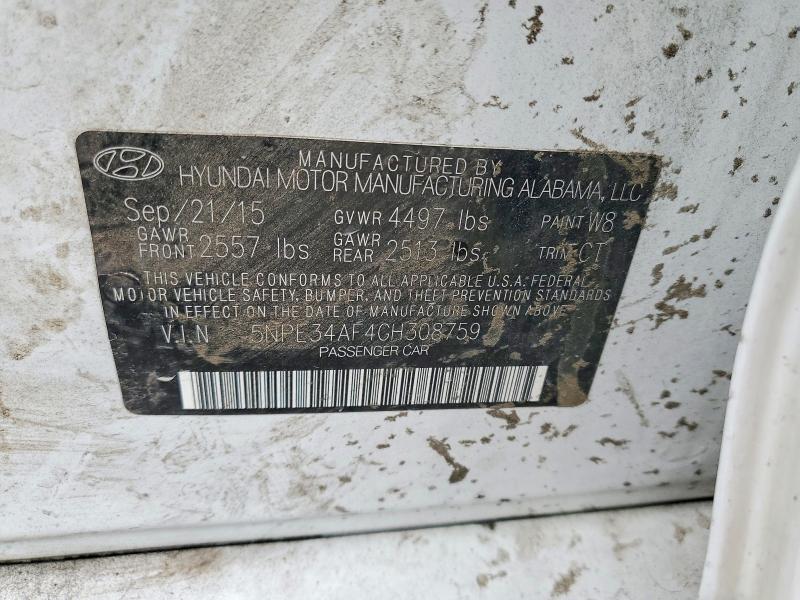 Aukcja sprzedaży 2016 Hyundai Sonata, vin: 5NPE34AF4GH308759, numer aukcji: 69777016