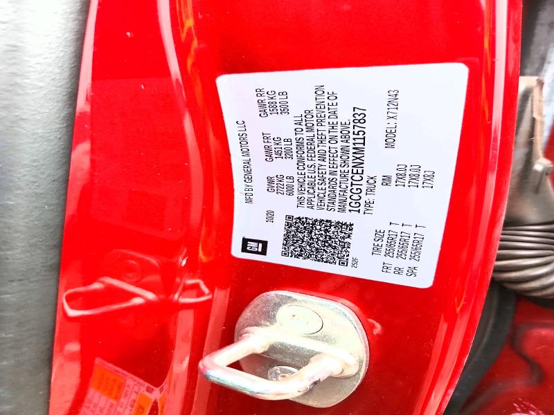 2021 Chevrolet Colorado მანქანა იყიდება აუქციონზე, vin: 1GCGTCENXM1157837, აუქციონის ნომერი: 70064226