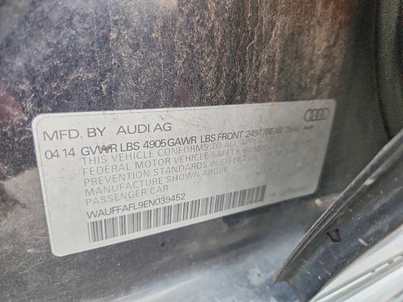 68638116 :رقم المزاد ، WAUFFAFL9EN039452 vin ، 2014 Audi A4 مزاد بيع