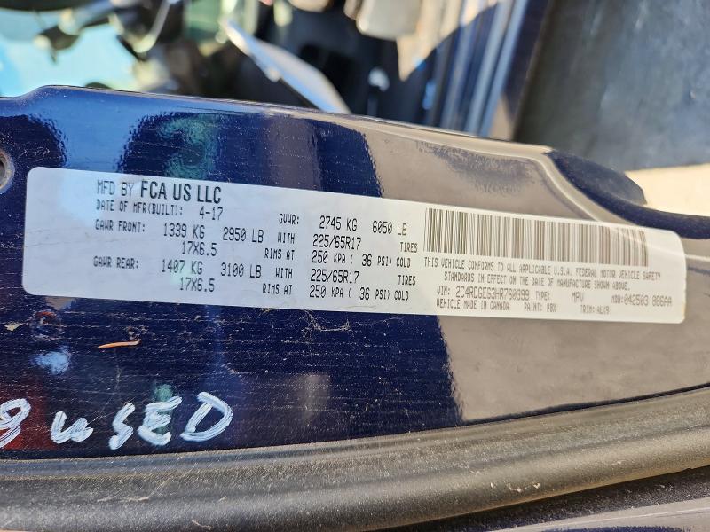 Продажа на аукционе авто 2017 Dodge Grand Caravan, vin: 2C4RDGEG3HR760399, номер лота: 67020616