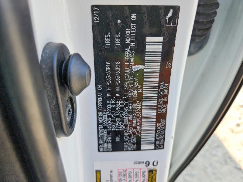 66449116 :رقم المزاد ، JTJBM7FX9J5194443 vin ، 2018 Lexus Gx مزاد بيع