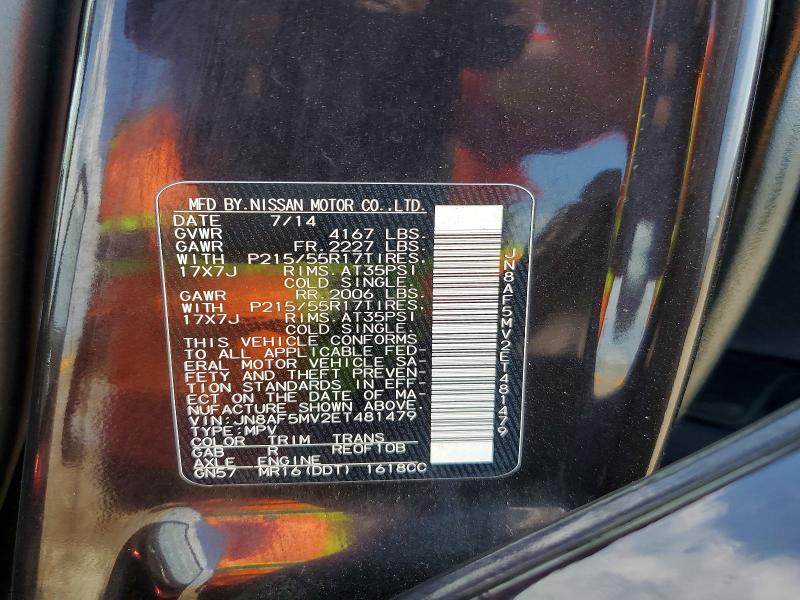 Aukcja sprzedaży 2014 Nissan Juke, vin: JN8AF5MV2ET481479, numer aukcji: 67458996