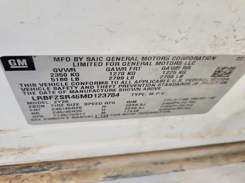 Продажа на аукционе авто 2021 Buick Envision, vin: LRBFZSR46MD123784, номер лота: 68595196