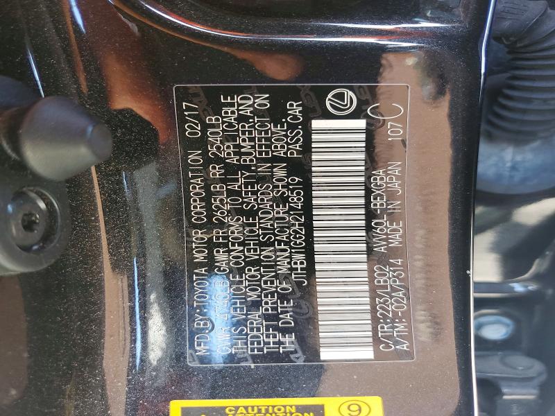 Продажа на аукционе авто 2017 Lexus Es, vin: JTHBW1GG2H2148519, номер лота: 67315696