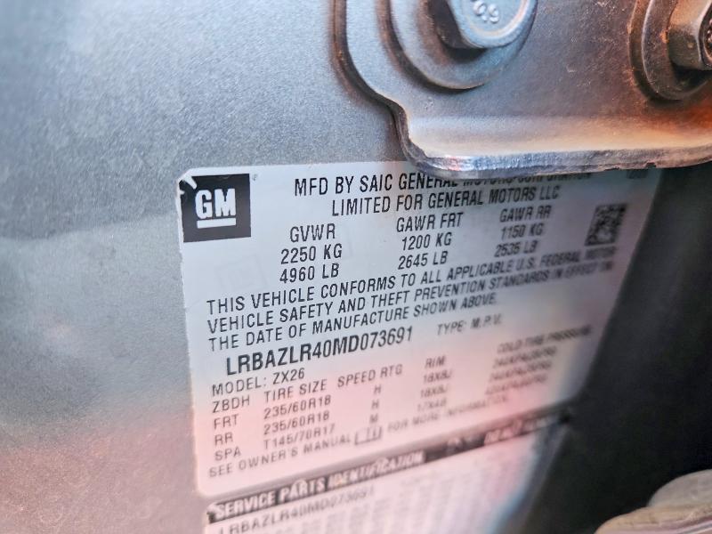 69084266 :رقم المزاد ، LRBAZLR40MD073691 vin ، 2021 Buick Envision مزاد بيع