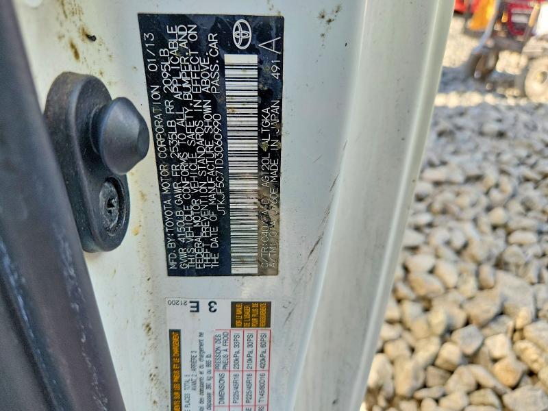 2013 Scion Tc მანქანა იყიდება აუქციონზე, vin: JTKJF5C71D3060990, აუქციონის ნომერი: 67919736