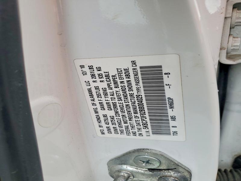 Aukcja sprzedaży 2011 Honda Accord, vin: 5KBCP3F82BB004029, numer aukcji: 68749556
