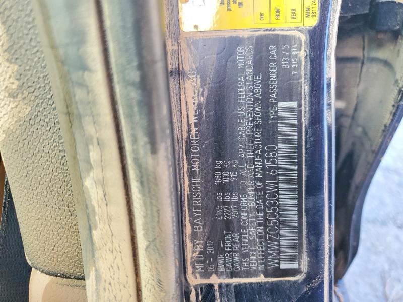 2012 Mini Cooper მანქანა იყიდება აუქციონზე, vin: WMWZC5C53CWL61580, აუქციონის ნომერი: 70701626