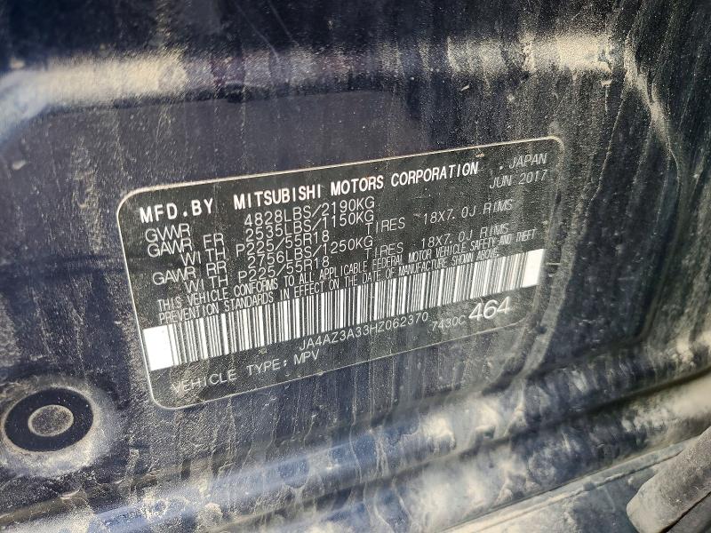 Продажа на аукционе авто 2017 Mitsubishi Outlander, vin: JA4AZ3A33HZ062370, номер лота: 67497866