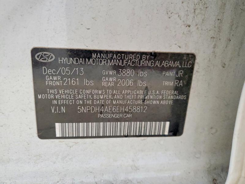 Aukcja sprzedaży 2014 Hyundai Elantra, vin: 5NPDH4AE6EH458812, numer aukcji: 67727706