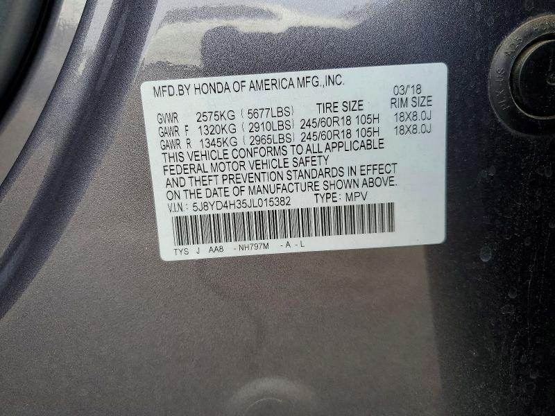 Aukcja sprzedaży 2018 Acura Mdx, vin: 5J8YD4H35JL015382, numer aukcji: 71032546