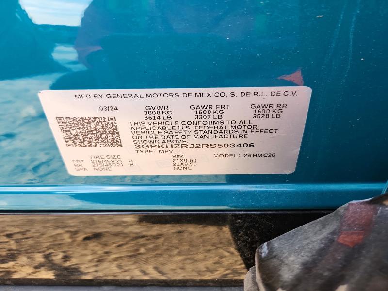 Aukcja sprzedaży 2024 Honda Prologue, vin: 3GPKHZRJ2RS503406, numer aukcji: 69915366