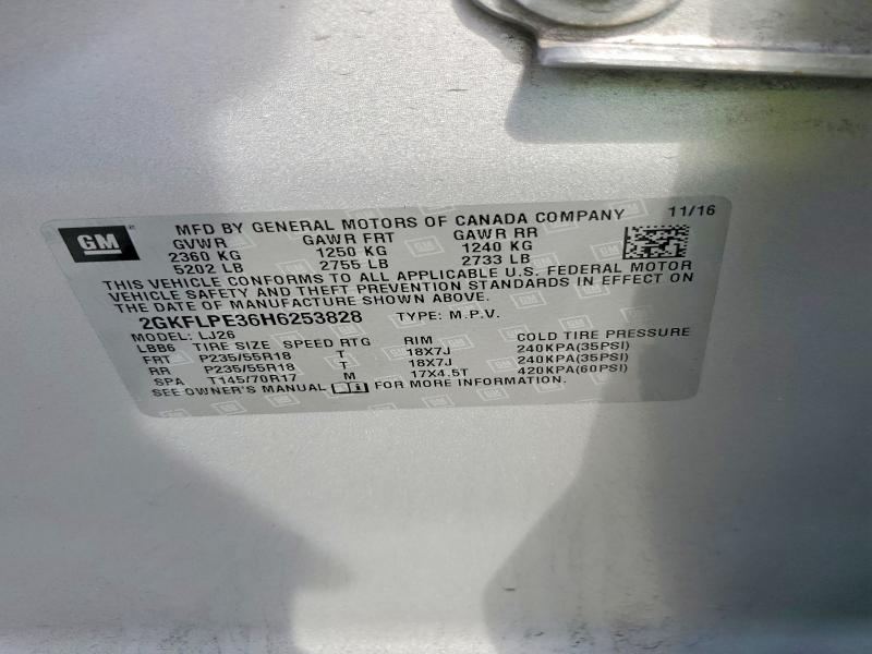 Aukcja sprzedaży 2017 Gmc Terrain, vin: 2GKFLPE36H6253828, numer aukcji: 68259786
