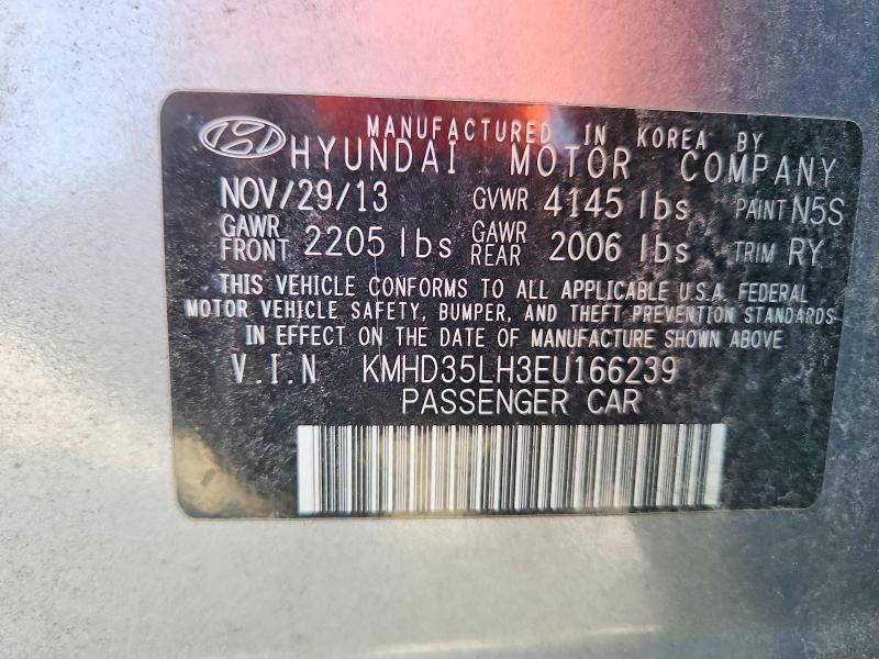 69091236 :رقم المزاد ، KMHD35LH3EU166239 vin ، 2014 Hyundai Elantra Gt مزاد بيع