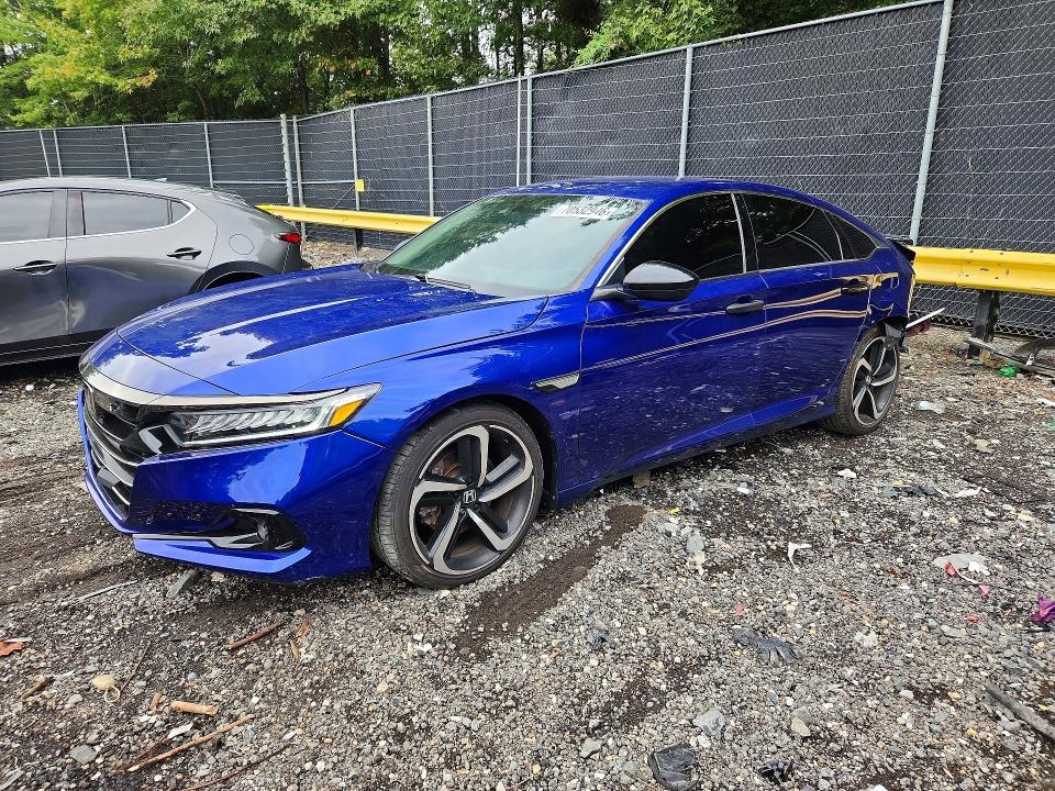 Aukcja sprzedaży 2021 Honda Accord, vin: 1HGCV1F48MA068191, numer aukcji: 70532946