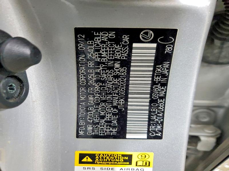 Продажа на аукционе авто 2013 Lexus Es, vin: JTHBK1GG5D2021835, номер лота: 70064666