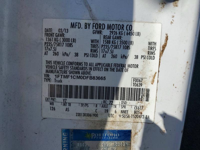 Aukcja sprzedaży 2013 Ford F150, vin: 1FTMF1CM0DFB83665, numer aukcji: 69056796