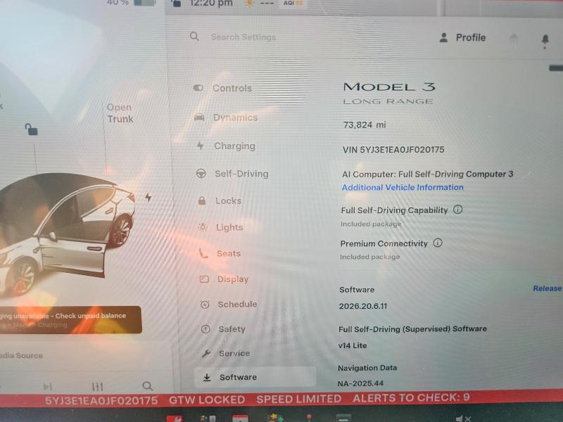 2018 Tesla Model 3 მანქანა იყიდება აუქციონზე, vin: 5YJ3E1EA0JF020175, აუქციონის ნომერი: 64576406