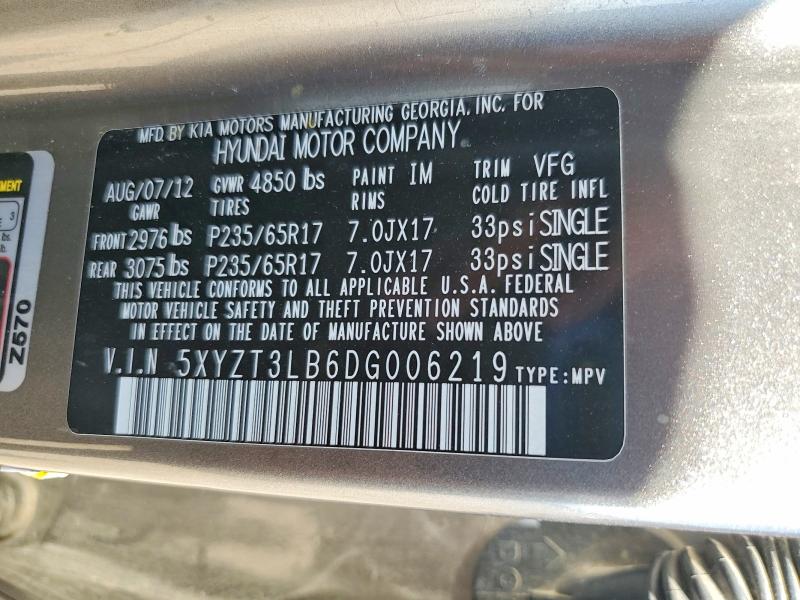 Продажа на аукционе авто 2013 Hyundai Santa Fe Sport, vin: 5XYZT3LB6DG006219        , номер лота: 69061126