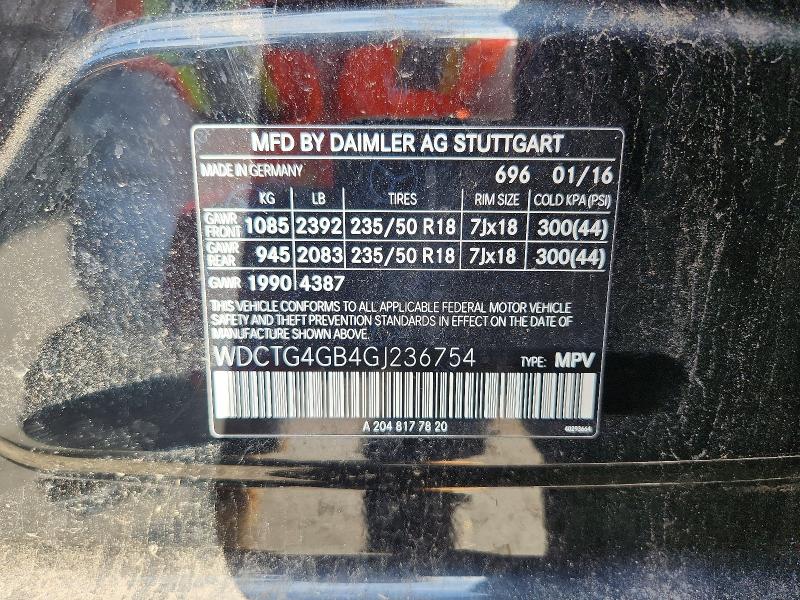 Продажа на аукционе авто 2016 Mercedes-benz Gla, vin: WDCTG4GB4GJ236754, номер лота: 67576676