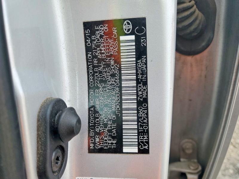 Aukcja sprzedaży 2015 Toyota Prius, vin: JTDKN3DU9F0446892, numer aukcji: 68391206