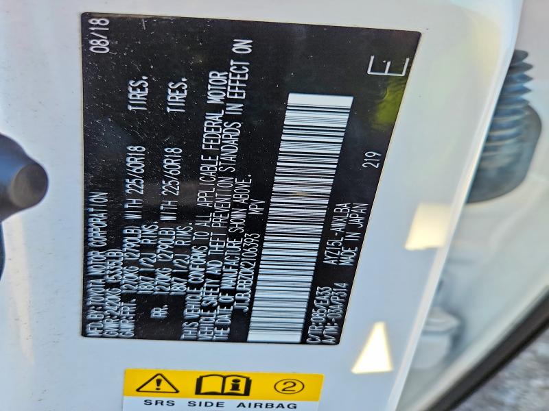 Aukcja sprzedaży 2019 Lexus Nx, vin: JTJBJRBZ0K2106393, numer aukcji: 69207376