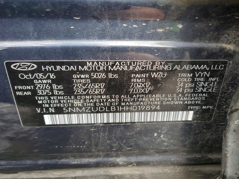Продажа на аукционе авто 2017 Hyundai Santa Fe Sport, vin: 5NMZUDLB1HH019894, номер лота: 69928456