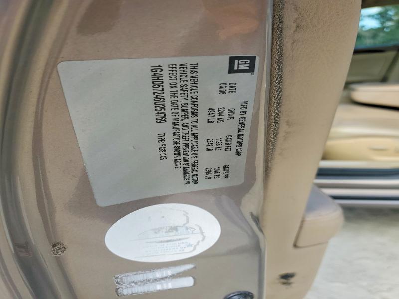 Auction sale of the 2006 Buick Lucerne, vin: 1G4HD57246U254769, lot number: 70182856