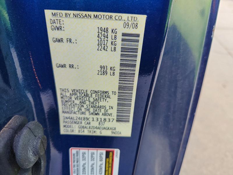Aukcja sprzedaży 2009 Nissan Altima, vin: 1N4AL24E89C131837, numer aukcji: 69391336