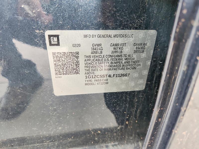2020 Chevrolet Malibu მანქანა იყიდება აუქციონზე, vin: 1G1ZC5ST4LF112667, აუქციონის ნომერი: 69978096