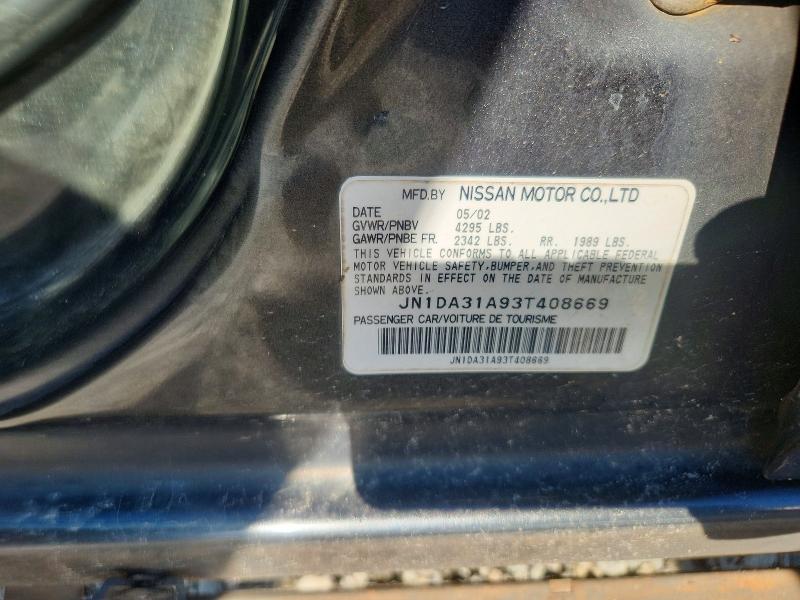 Aukcja sprzedaży 2003 Nissan Maxima, vin: JN1DA31A93T408669, numer aukcji: 67359066