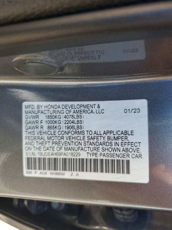 67642906 :رقم المزاد ، 19UDE4H69PA018229 vin ، 2023 Acura Integra مزاد بيع