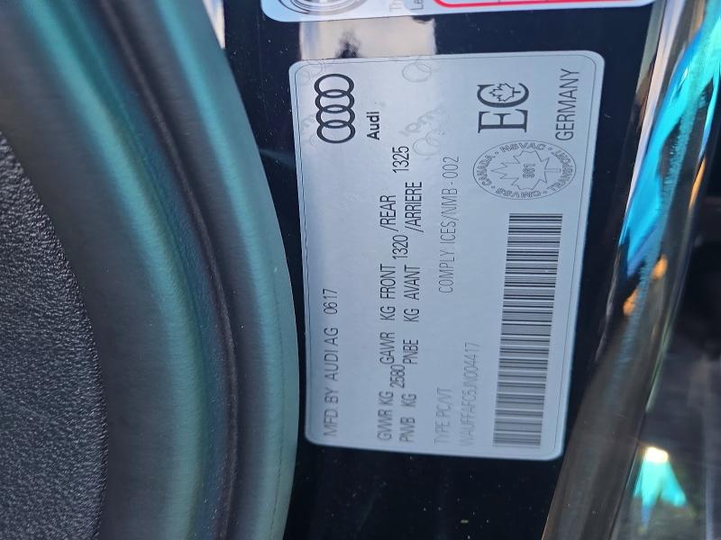 Продаж на аукціоні авто 2018 Audi S6, vin: WAUFFAFC5JN004417, номер лоту: 65934536
