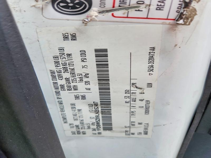 Aukcja sprzedaży 2020 Ford Transit, vin: 1FDBW5Z89LKB52487, numer aukcji: 67871186