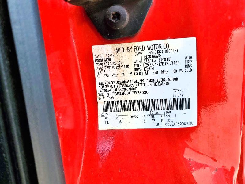 Aukcja sprzedaży 2014 Ford F250, vin: 1FTBF2B68EEB23026, numer aukcji: 68413136